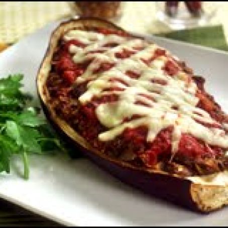 Supremely Stuffed Pizza-fied Eggplant
