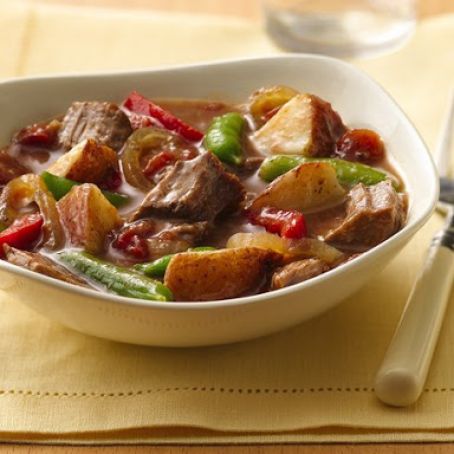 Slow Cooker Steak and Potatoes Dinner