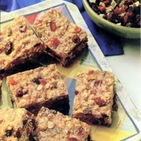 Low Fat Chewy Fruit & Oatmeal Bars