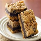 Fudgy Chocolate Chip-Toffee Bars