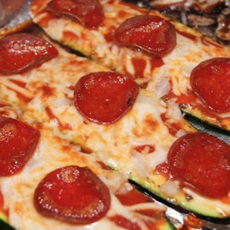 Zucchini Pepperoni Pizza