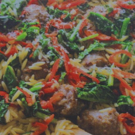 Brown rice sausage and broccoli