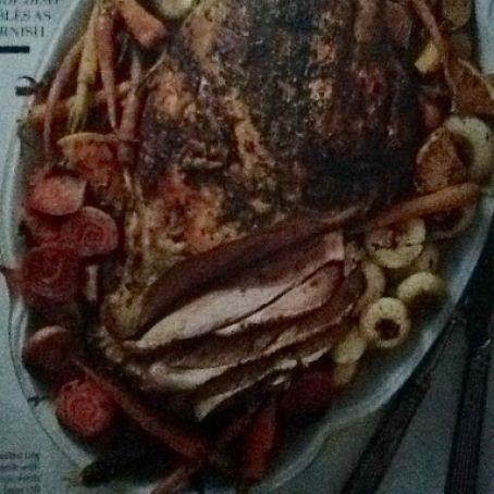 Roast Leg of Lamb with Lemon-Herb Salt