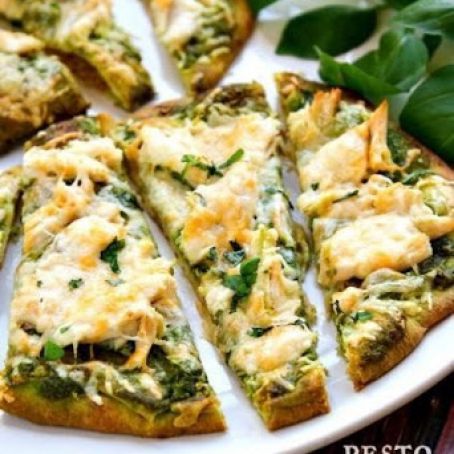 Pesto Chicken Flatbread