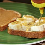 Peanut Butter, Honey, Banana Sandwich