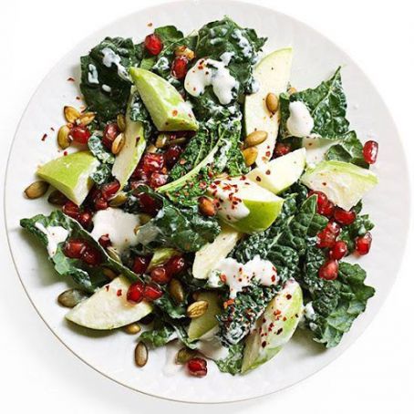 Rocco DiSpirito's Crunchy Kale, Apple & Pomegranate Salad