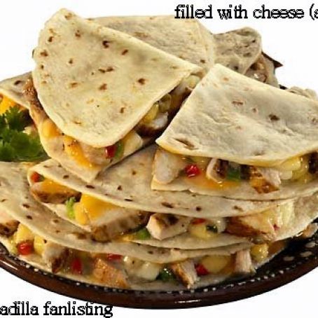 Slimmed down quesadillas