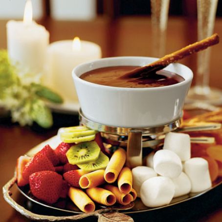 Fondue de Chocolate con Dulce de Leche
