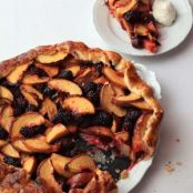 Mario Batali's Peach and Blackberry Crostata