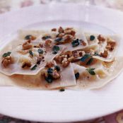 Pecorino Ravioli with Walnuts