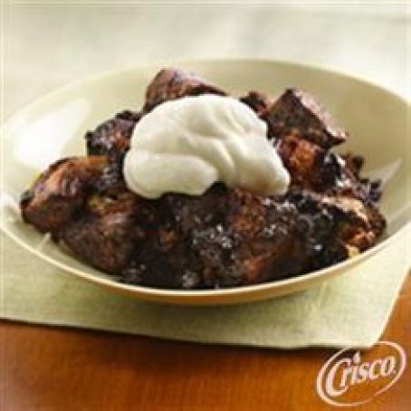 Chocolate-brandy Bread Pudding