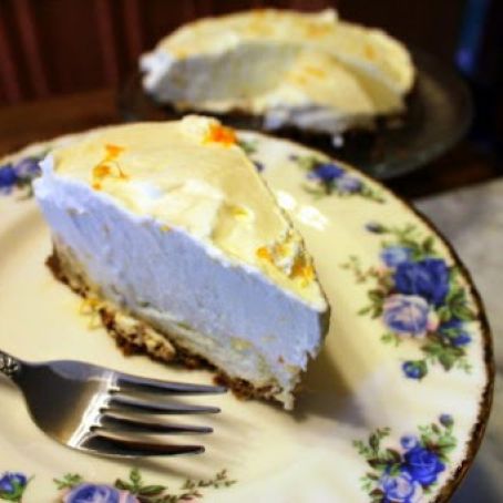 Lemon Ice Cream Tart with Gingersnap Crust