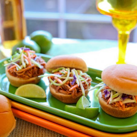 Tequila Lime BBQ Pork Sliders