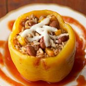 Chili Bean-Stuffed Peppers