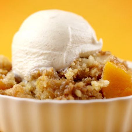 Easy Peach Crunch Cake