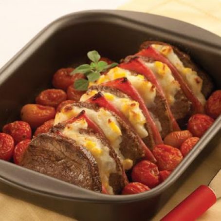 Peceto con crema de choclo