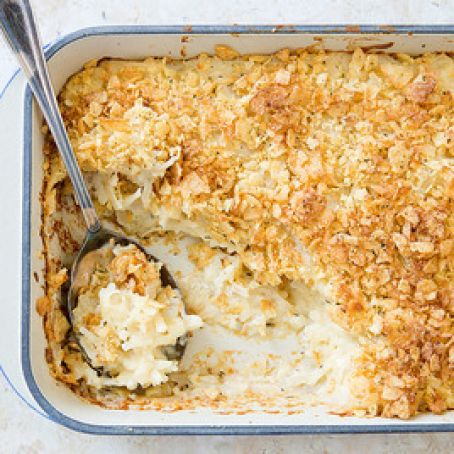 Low Fat Hashbrown Casserole (Funeral Potatoes)