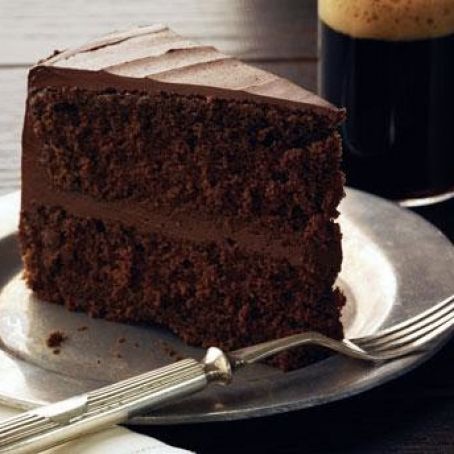 Chocolate Stout Layer Cake with Chocolate Frosting