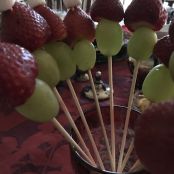 Grinch Santa Skewers