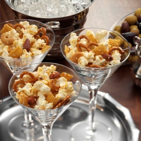Honey-Sesame Popcorn Snack Mix