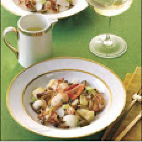 Butter-Poached Lobster with Gnocchi