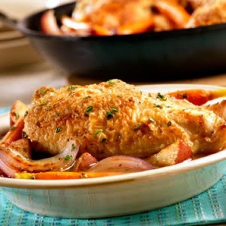 Pan-Sautéed Chicken with Vegetables & Herbs