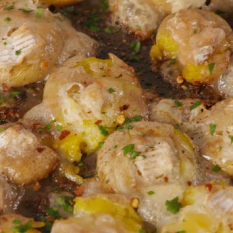 Brie Smashed Potatoes