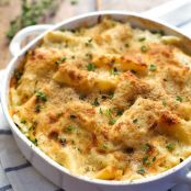 Garlic Parmesan Chicken Lasagna Bake