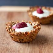 Granola Cups with Vanilla Scented Yogurt