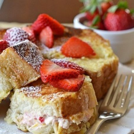 Strawberry Stuffed French Toast