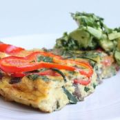 Fajita Fritatta with Avocado Salsa