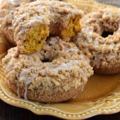 Pumpkin Streusel Donuts
