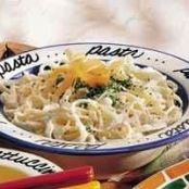 Fettuccine Alfredo (lighter recipe)
