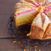 Rhubarb Custard Tea Cake