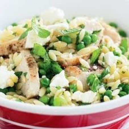 Chicken, Feta and Pea Risoni Salad
