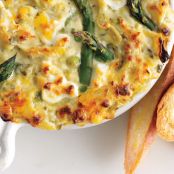 Spring Vegetable and Goat Cheese Dip