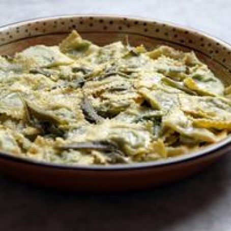 Tartello with Raveggiolo and Mixed Greens