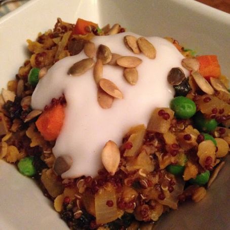 Savory Lentil, Quinoa and Vegetable Stew