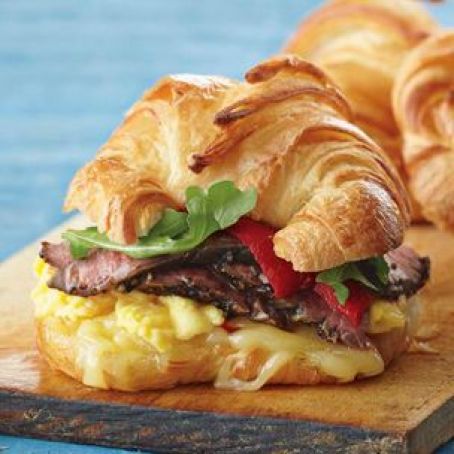 Breakfast (Steak & Egg Breakfast Sandwiches)