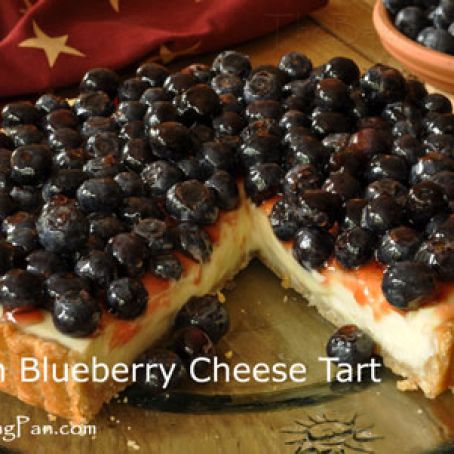 Lemony Blueberry Cheese Tart