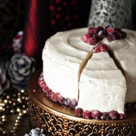 Cranberry Vanilla Bean Cake