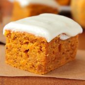 Pumpkin Bars with Cream Cheese Frosting