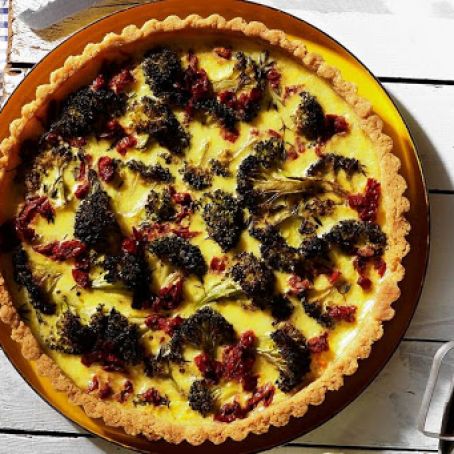 Roasted Broccoli Quiche