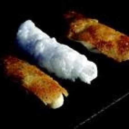 Breaded Sea Cucumber with Coconut Sponge and Smoked Oil