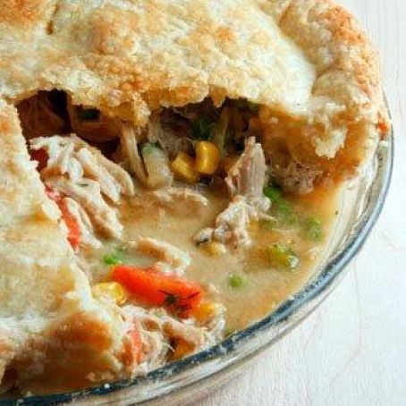 Chicken Pot Pie with Cheddar Pastry