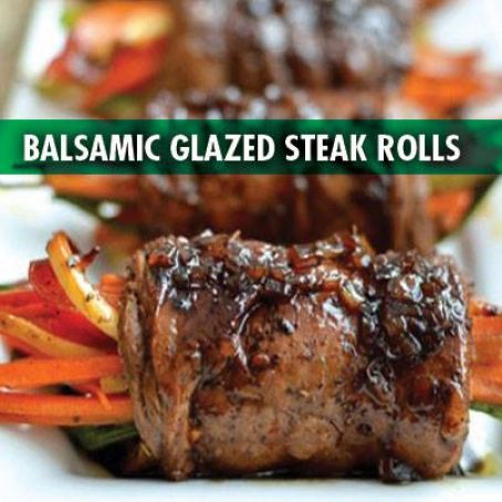 Balsamic Glazed Steak Rolls