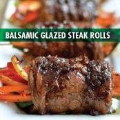 Balsamic Glazed Steak Rolls