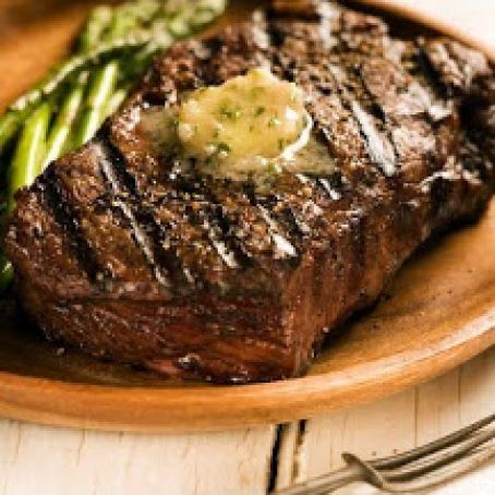 Fire-Grilled Steak with Steakhouse Butter