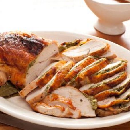 Herb Roasted Turkey Breast with Pan Gravy