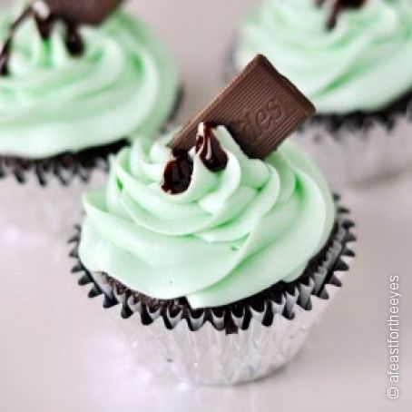 Andes Mint Cupcakes